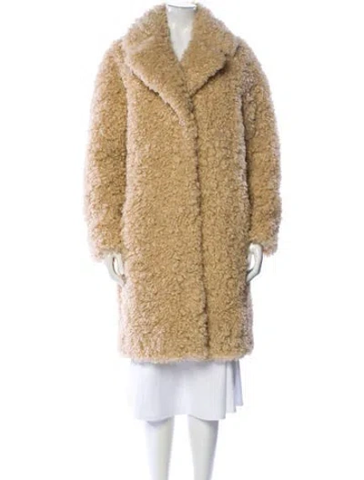 Pre-owned Stand Studio Faux Fur Faux Fur Coat W/ Tags In Brown