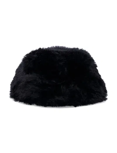 Stand Studio Faux Fur Hat In Nero
