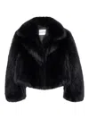 Stand Studio Faux-fur Jacket In Black