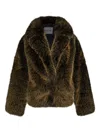 Stand Studio Faux-fur Jacket In Brown