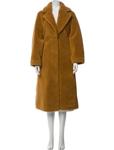 Pre-owned Stand Studio Faux Fur Jacket In Brown