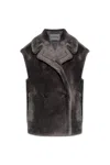 Stand Studio Faux Fur Vest Carly In Brown