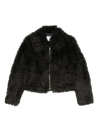 STAND STUDIO FAUX-SHEARLING JACKET