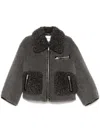 Stand Studio Womens Smoke Grey Joann Zip-pockets Relaxed-fit Faux-shearling Jacket In Grey