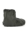Stand Studio Olivia Medium Faux Fur Boots In Black