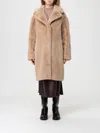 Stand Studio Fur Coat  Woman Color Beige In Neutral