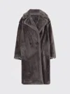 Stand Studio Biba Double-breasted Wool Coat In Brown