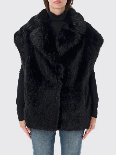 Stand Studio Fur Coat Woman Color Black