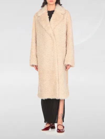 Stand Studio Fur Coats  Woman Color Ivory In Ivory