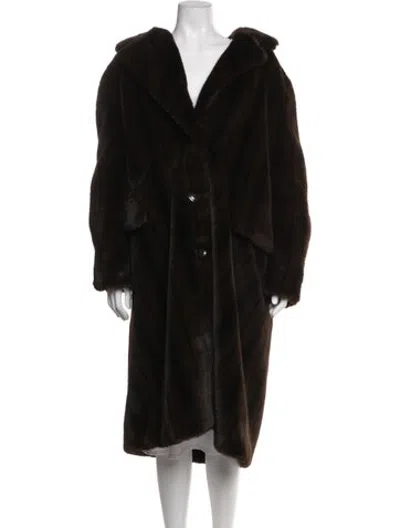 Pre-owned Stand Studio Fur Faux Fur Coat In Multicolor