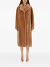 Stand Studio Gabriella Buttoned Coat In Brown