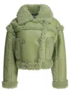 Stand Studio Kristy Double-breasted Jacket In Green
