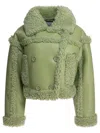 Stand Studio Kristy Double-breasted Jacket In Green