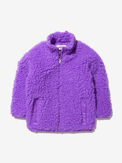 Stand Studio Babies' Girls Faux Fur Azalea Mini Jacket 8 Yrs Purple