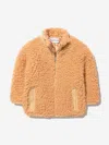 Stand Studio Girls Faux Fur Azalea Mini Jacket 8 Yrs Beige In Beige