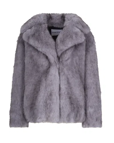 STAND STUDIO VALENTINA PIGEON GREY JACKET