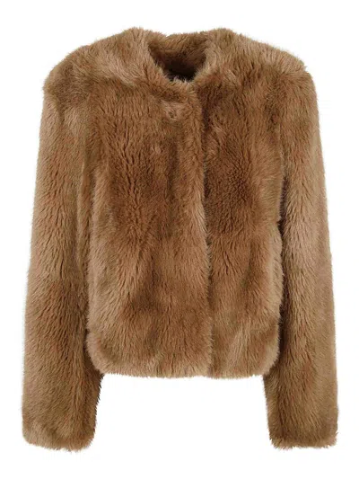 Stand Studio Halle Jacket In Brown