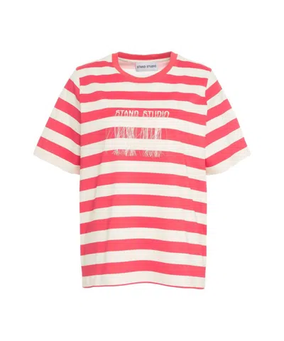 Stand Studio Hallie Organic Cotton Oversize Graphic T-shirt In Multi