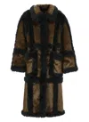 Stand Studio Hayden Oversize Faux Fur Coat In Brown