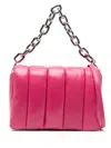 Stand Studio Hera Quilted Leather Clutch Bag In Pink
