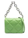 Stand Studio Hestia Quilted Shoulder Bag In Green