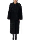 Stand Studio Black Hilma Faux-fur Coat In Black