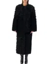 Stand Studio Black Hilma Faux-fur Coat In Black