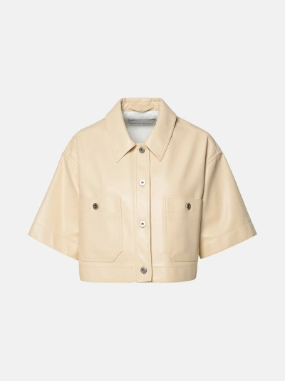 Stand Studio Ivory Polyurethane Blend Shirt