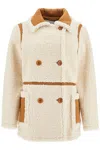 Stand Studio Double-breasted Faux-shearling Coat