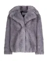 Stand Studio Eco Fur Jacket Gray In Gray