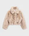 Stand Studio Jacket Lena Faux Fur In Brown