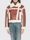 Stand Studio Brown & Off-white Kristy Faux-shearling Jacket In Dark