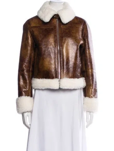 Pre-owned Stand Studio Jacket W/ Tags In Brown