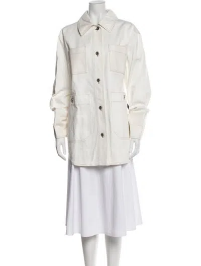 Pre-owned Stand Studio Jacket In White