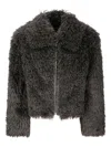 Stand Studio Zaylee Faux Fur Jacket In Animal Print