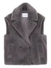 Stand Studio Structured Grey Jacket With Classic Silhouette In Multi