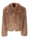 Stand Studio Zaylee Cropped Jacket In Neutral