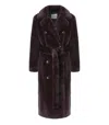 Stand Studio Jasmine Coat In Burgundy