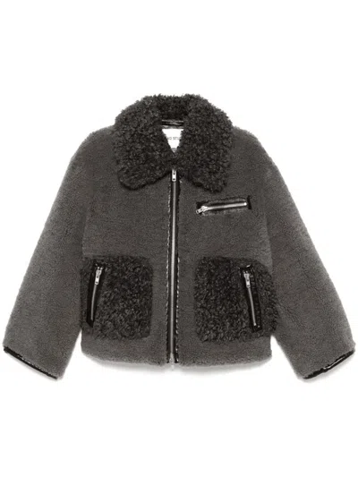 Stand Studio Joann Shearling Faux Fur In Grey