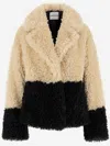 Stand Studio Black & Off-white Jubel Faux-shearling Jacket In Red