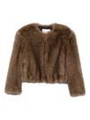 Stand Studio Karly Zip-up Jacket In Brown