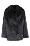 Stand Studio Katalina Double-breasted Coat In Black