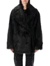 Stand Studio Katalina Double-breasted Coat In Black