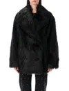 Stand Studio Katalina Double-breasted Coat In Black