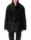 Stand Studio Katalina Double-breasted Coat In Black