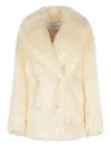 Stand Studio Katalina Faux Fur Short Coat Clothing In Neutral