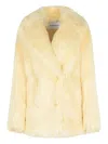 Stand Studio Cappotto Katalina In Ecopelliccia In Yellow