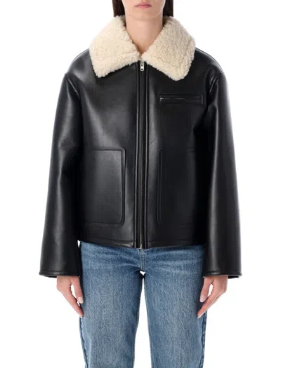 STAND STUDIO KAZ ECO SHEARLING JACKET