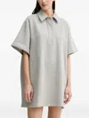 Stand Studio Kennedi Buttoned Mini Dress In Gray