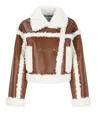 Stand Studio Brown & Off-white Kristy Faux-shearling Jacket In Brown